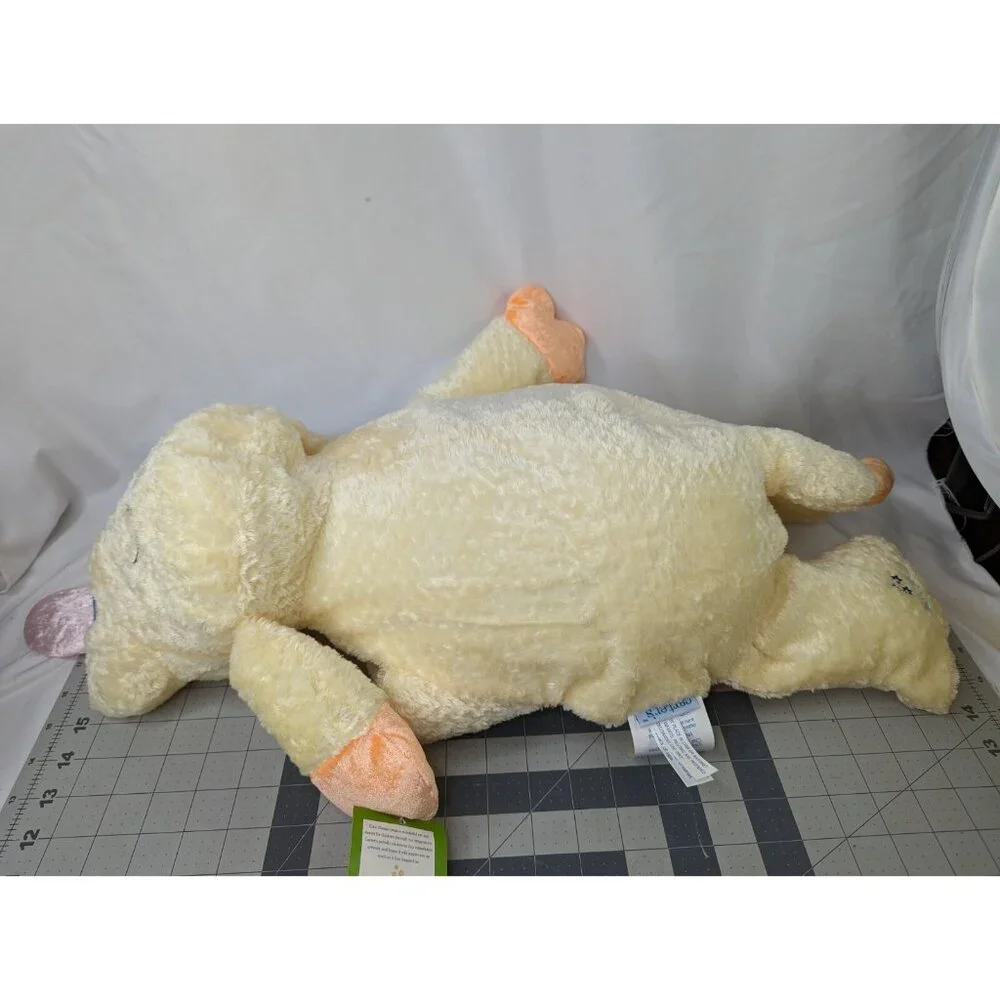 Carters Cuddle Pillow Yellow Dog Plush Emu Namae 24 Inch 2000 Stuffed Animal Toy